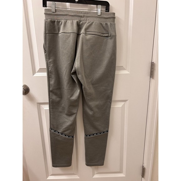 HURLEY Exist Fleece Joggers Forest Green Mens S Tapered Reflective - Picture 4 of 9